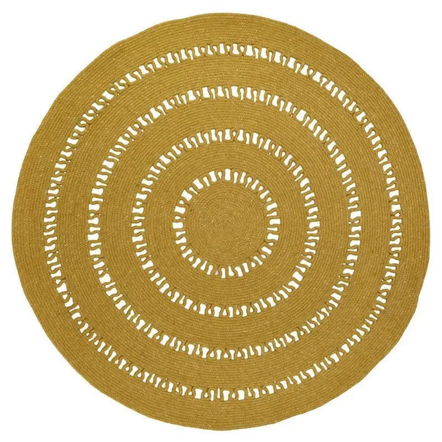 Alfombra de lana redonda BIBEK MANGUE SLaineHome & Garden > Decor > Rugs