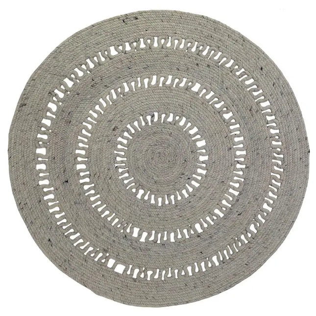 Alfombra de lana redonda BIBEK GRIS MLaineHome & Garden > Decor > Rugs