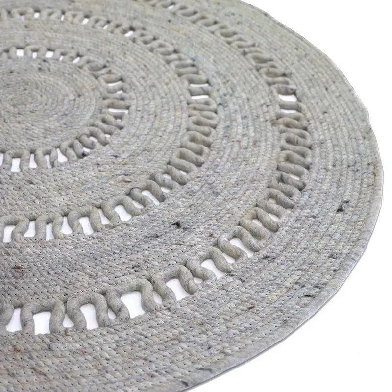 Alfombra de lana redonda BIBEK GRIS MLaineHome & Garden > Decor > Rugs