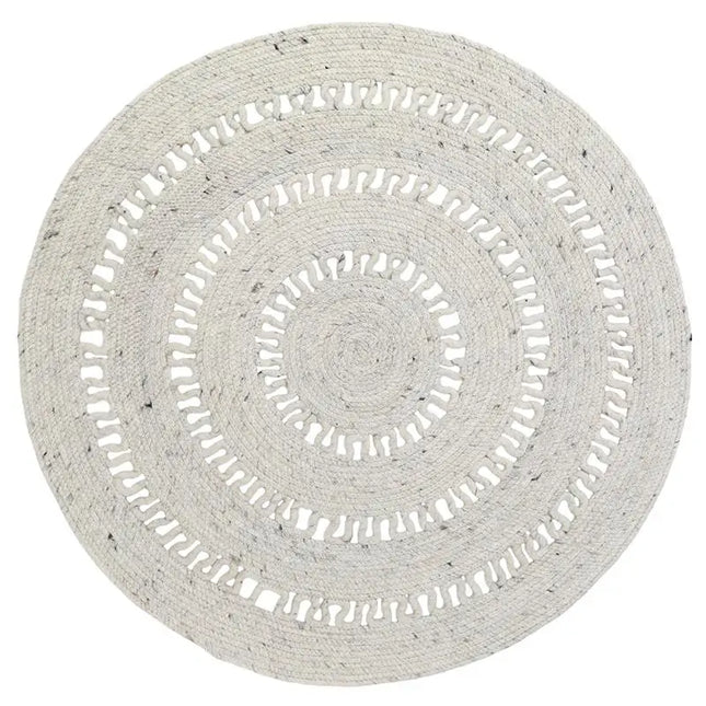 Alfombra de lana redonda BIBEK NATUREL MLaineHome & Garden > Decor > Rugs
