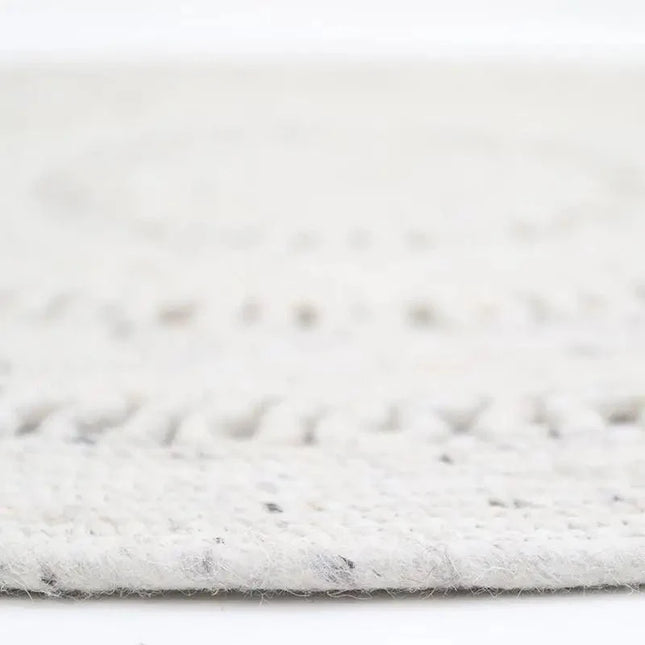 Alfombra de lana redonda BIBEK NATUREL MLaineHome & Garden > Decor > Rugs