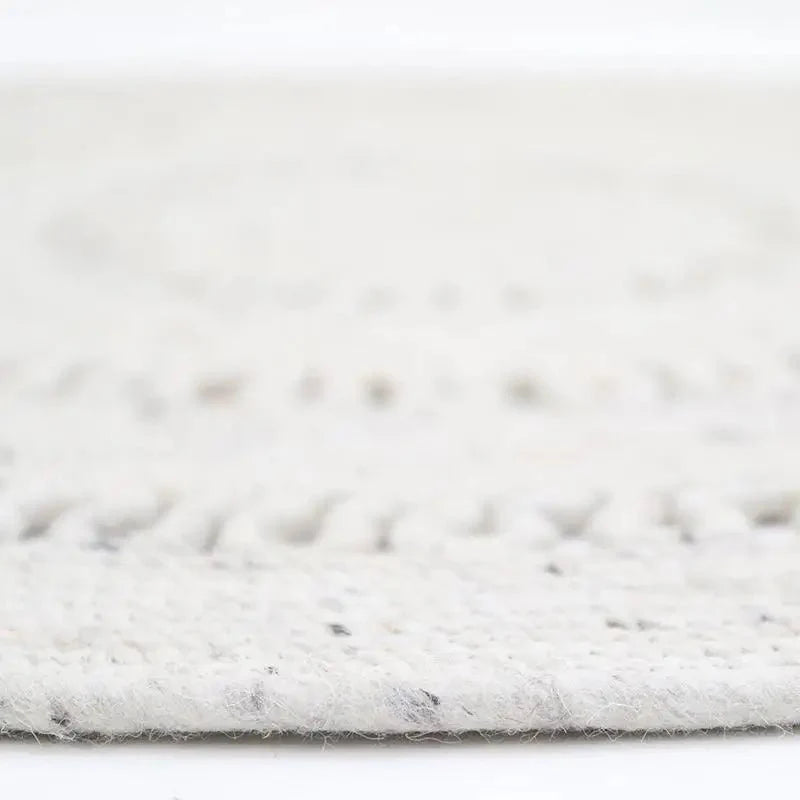 Alfombra de lana redonda BIBEK NATUREL MLaineHome & Garden > Decor > Rugs