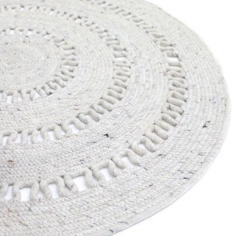 Alfombra de lana redonda BIBEK NATUREL MLaineHome & Garden > Decor > Rugs
