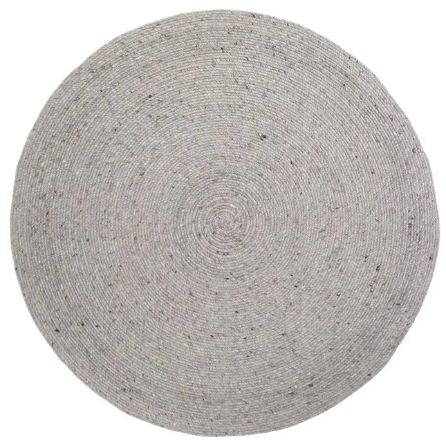 Alfombra de lana redonda NEETHU GRIS MLaineHome & Garden > Decor > Rugs