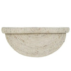 Round natural wool rug | Handmade in India
