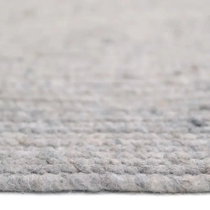 Alfombra de lana redonda NEETHU GRIS LLaineHome & Garden > Decor > Rugs