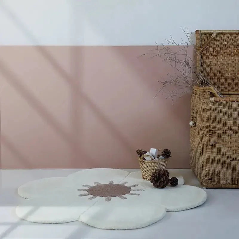 Alfombra infantil daisy de lana pura | Para niños