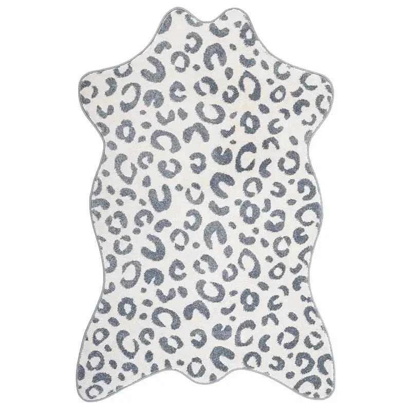 Modern Soft Kids Rug | 100x150 cm, Silver Blue