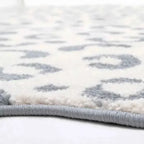 Modern Soft Kids Rug | 100x150 cm, Silver Blue