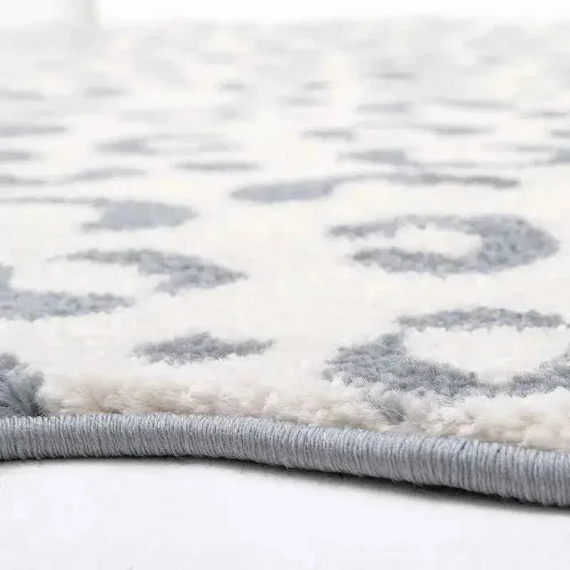 Modern Soft Kids Rug | 100x150 cm, Silver Blue