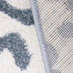 Modern Soft Kids Rug | 100x150 cm, Silver Blue