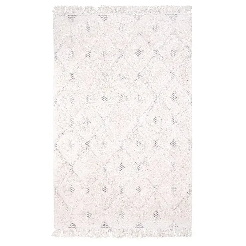 Bohemian velvet children's rug | natural