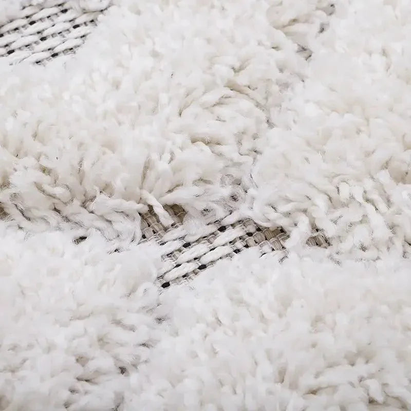 Bohemian velvet children's rug | natural