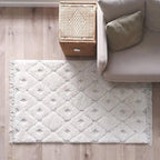 Bohemian velvet children's rug | natural