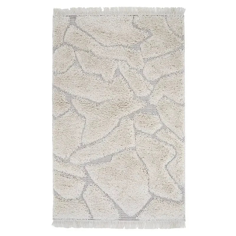 Alfombra infantil bohemia con relieve y diseño étnico para niños