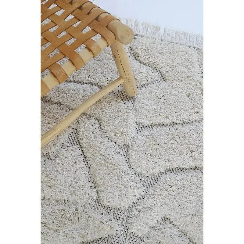 Alfombra infantil bohemia con relieve y diseño étnico para niños