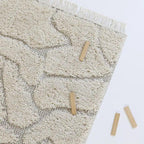 Alfombra infantil bohemia con relieve y diseño étnico para niños