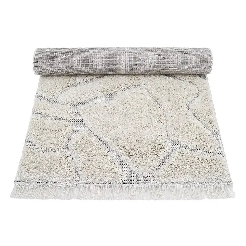 Alfombra infantil bohemia con relieve y diseño étnico para niños