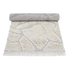 Alfombra infantil bohemia con relieve y diseño étnico para niños
