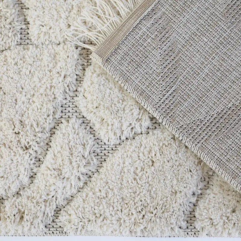 Alfombra infantil bohemia con relieve y diseño étnico para niños