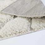 Bohemian children's rug with relief and ethnic design for children