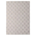 Kids' checkered rug in sand color