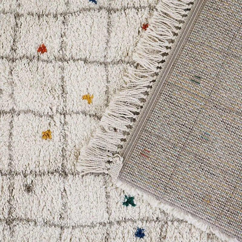 Multicolored cotton children's rug | Modern and fun design