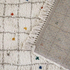 Multicolored cotton children's rug | Modern and fun design