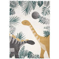 Dinosaur rug for kids, 120x170 cm | Stain-resistant