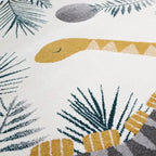 Dinosaur rug for kids, 120x170 cm | Stain-resistant