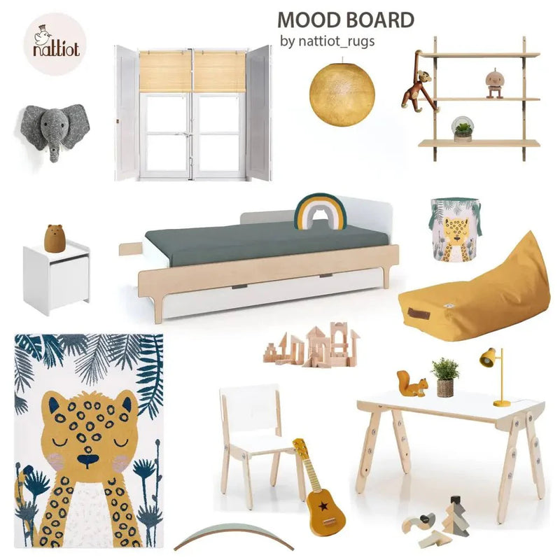 Alfombra infantil leopardo SÖREN 120x170PolypropyleneHome & Garden > Decor > Rugs