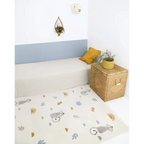 Alfombra infantil de terciopelo suave miel | 120x170 cm