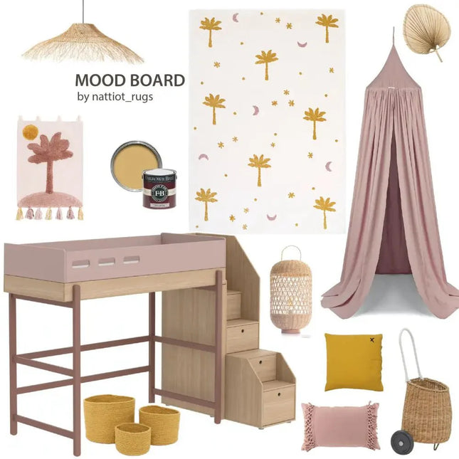 Alfombra infantil petits palmiers LITTLE PALM MIELPolypropyleneHome & Garden > Decor > Rugs