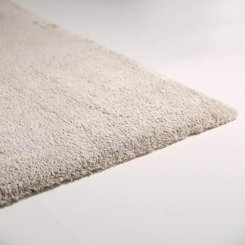 Machine Washable Long Pile Linen Color Rug