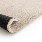 Machine Washable Long Pile Linen Color Rug