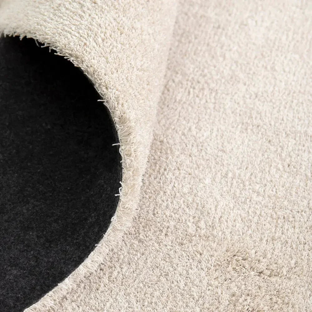 Machine Washable Long Pile Linen Color Rug