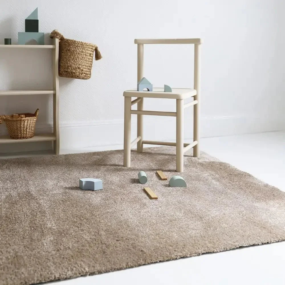 Machine-washable soft rug for home | Cream color