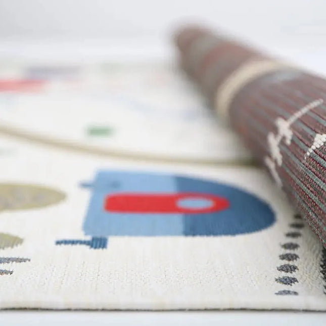 Alfombra infantil interior y exterior LITTLE CAMPER 123x180PolypropyleneHome & Garden > Decor > Rugs
