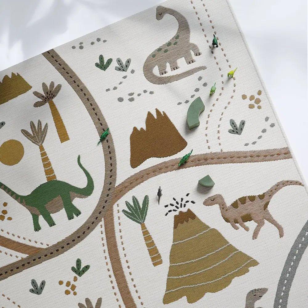 Kids' rug with dinosaurs | for indoor and outdoor use