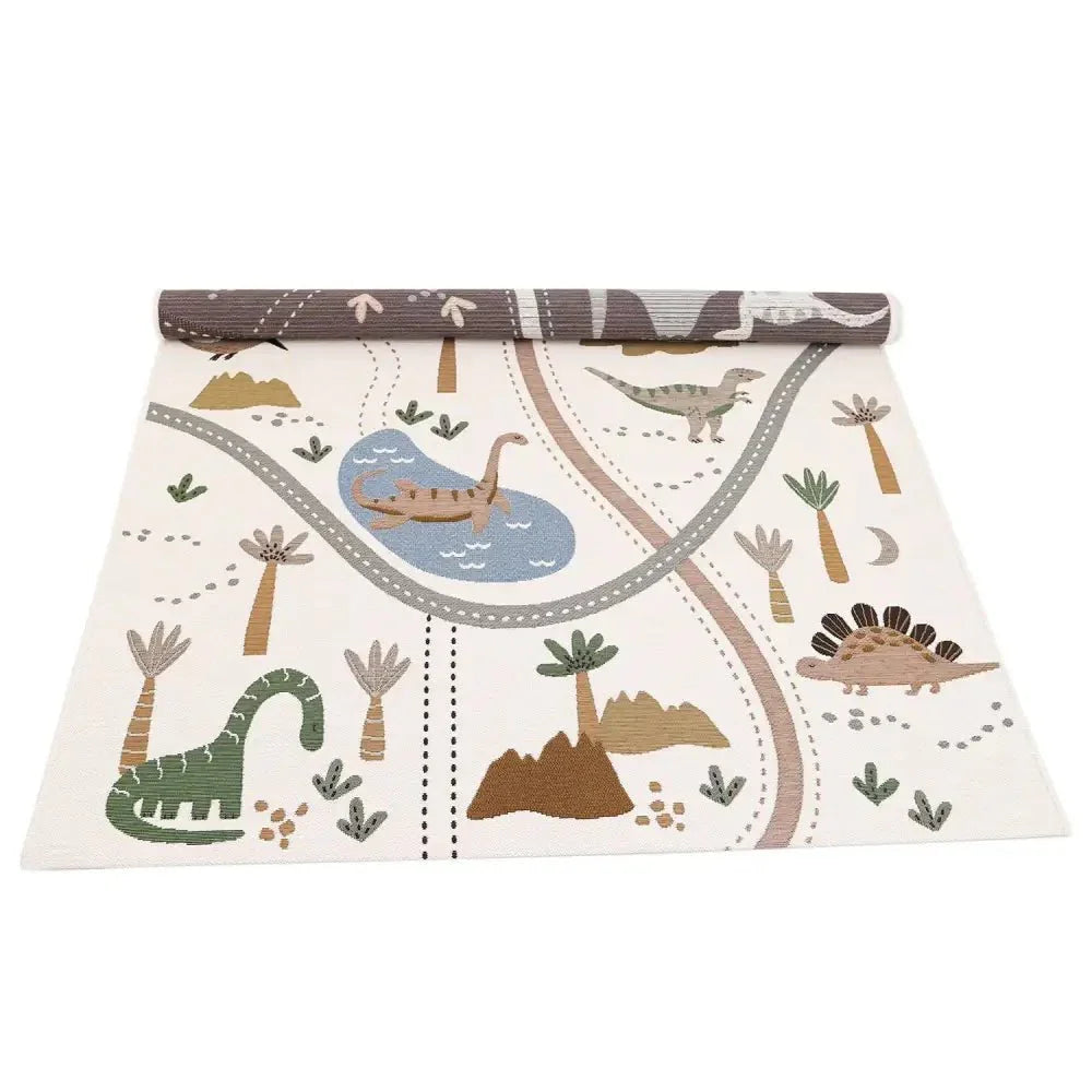 Kids' rug with dinosaurs | for indoor and outdoor use