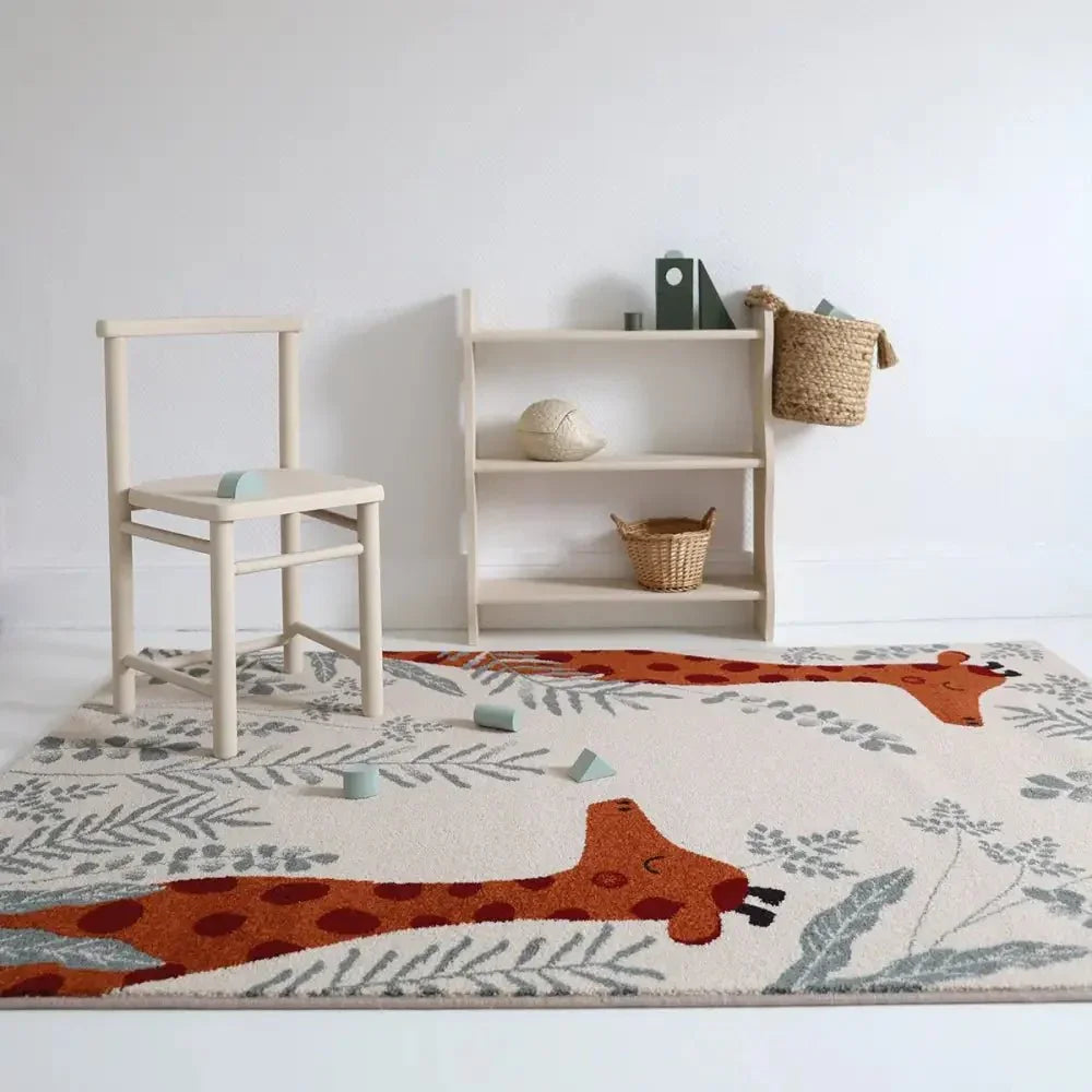 Giraffe children's rug 133x190 cm for bedrooms