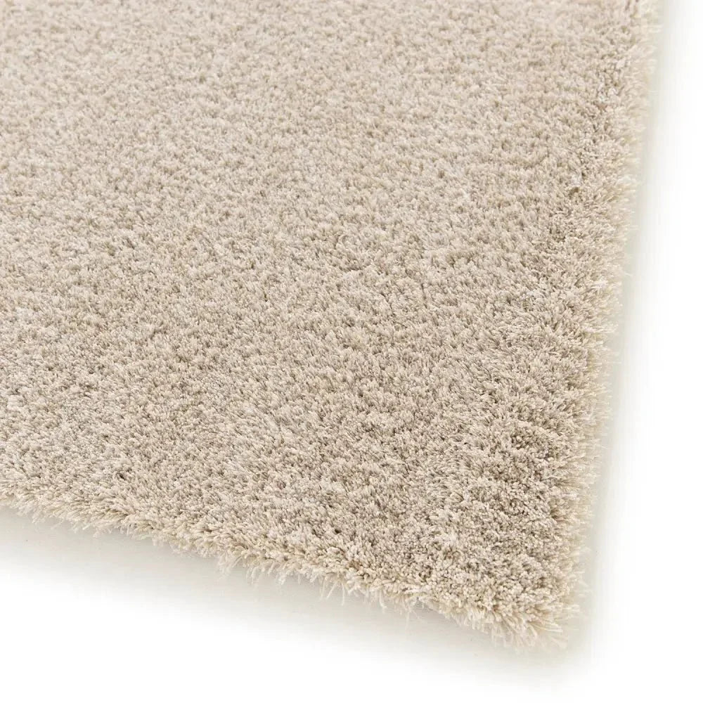 Alfombra lavable en máquina de pelo corto color crema