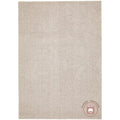 Machine washable plain cream rug