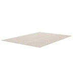 Machine washable plain cream rug