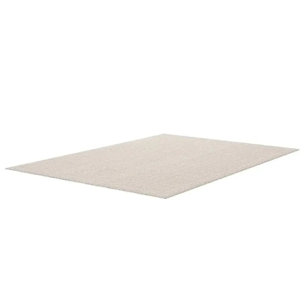Machine washable plain cream rug