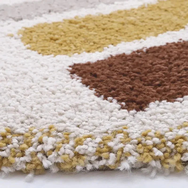 Bohemian Rainbow Kids Rug | Thick Round