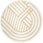 Round Rug with Modern Geometric Designs | 140 cm