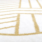 Round Rug with Modern Geometric Designs | 140 cm