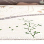 Children's rug with indoor and outdoor forest design