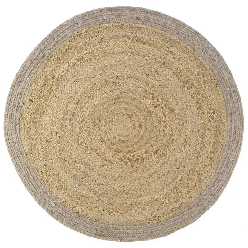 YHUKI TAUPE S Alfombra Jute y LanaTapis Jute rondHome & Garden > Decor > Rugs